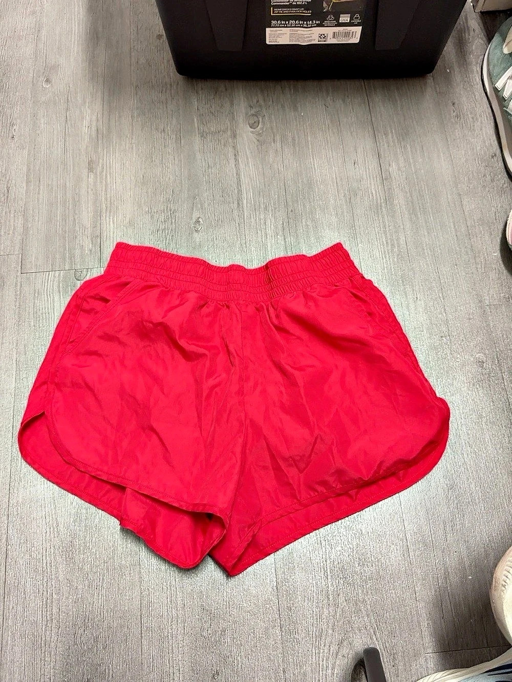 Athletic Works Women's Red Athletic Running Shorts
